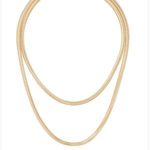 ROXANNE ASSOULIN The Very Big Puffy Initial Snake Chain Necklace* FIRM PRICE*